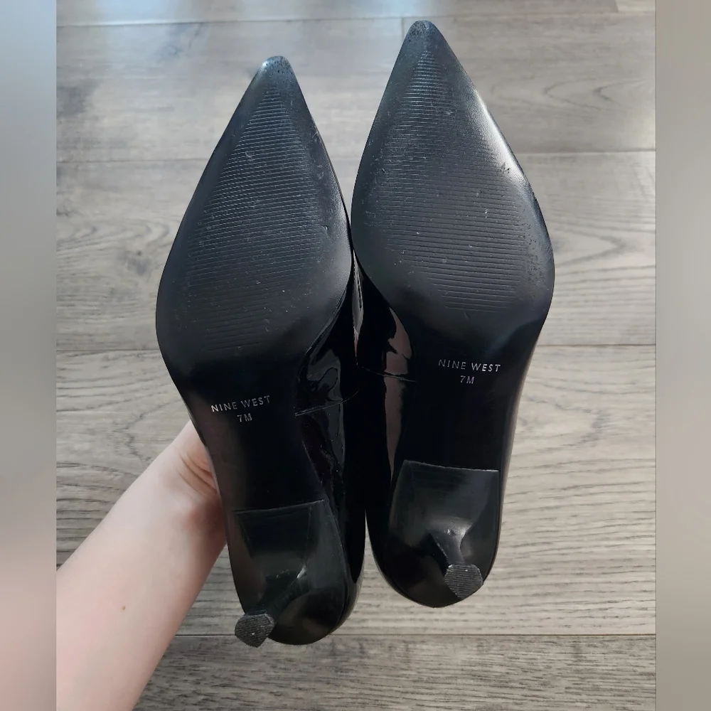 Nine West | Black Pointed Kitten Heels